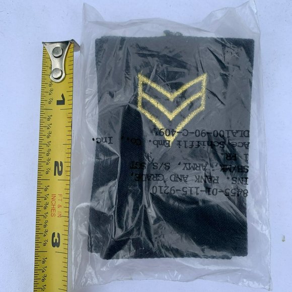 US Army Sergeant Epaulet Shoulder Boards (Pair) - 3" - Picture 2 of 4